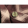 Giacca blazer a quadri viola - S