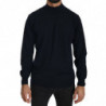 Maglione Girocollo Blu Scuro 100% Lana - IT52 - XL