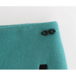 Minigonna a portafoglio blu - IT40-S
