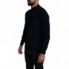 Maglione Girocollo Blu Scuro 100% Lana - IT50 - L