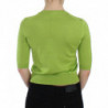 Top maglione pullover con scollo a V in lana verde - IT36 - XS