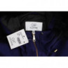 Giubbotto imbottito corto blu con cappuccio K-Way - IT42