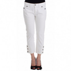 Jeans cropped bianchi...