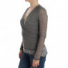 Maglione maniche lunghe elasticizzato misto lana grigia - IT44 - M