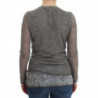 Maglione maniche lunghe elasticizzato misto lana grigia - IT44 - M