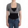 Cardigan maglione bolero grigio lavorato a maglia lingerie - IT42 - S