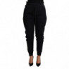 Pantaloni da jogging in neoprene di poliestere nero - IT40-S