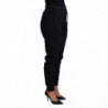 Pantaloni da jogging in neoprene di poliestere nero - IT40-S