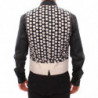 Gilet a pois blu Gilet Weste - IT44 - XS