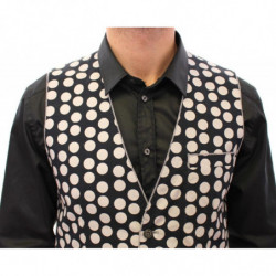 Gilet a pois blu Gilet Weste - IT44 - XS
