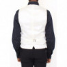 Blazer gilet in misto cotone e seta bianco - IT44 - XS