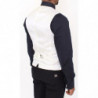 Blazer gilet in misto cotone e seta bianco - IT44 - XS