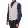 Blazer gilet in cotone elasticizzato grigio - IT44 - XS