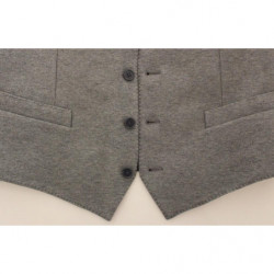 Blazer gilet in cotone elasticizzato grigio - IT44 - XS