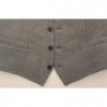 Blazer gilet in cotone elasticizzato grigio - IT44 - XS