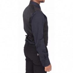Blazer gilet in cotone lino nero - IT48 - M