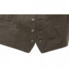 Blazer gilet in cotone lino nero - IT48 - M