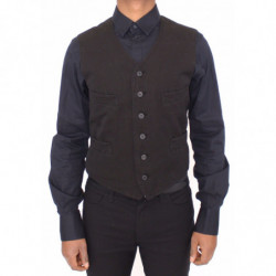 Blazer gilet in cotone lino...
