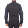 Giacca gilet con gilet formale in lana nera - IT46 - S