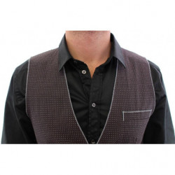 Gilet grigio a pois Gilet Weste - IT46 - S