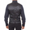 Gilet gilet in lana e seta a righe nere - IT44 - XS