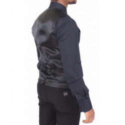Gilet gilet in lana e seta a righe nere - IT44 - XS