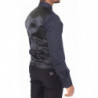 Gilet gilet in lana e seta a righe nere - IT44 - XS