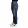 Jeans in cotone con pantaloni skinny decorati blu - IT36 - XS