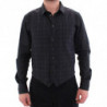 Gilet gilet formale a quadretti grigio - IT48 - M