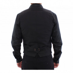 Gilet gilet formale a quadretti grigio - IT48 - M