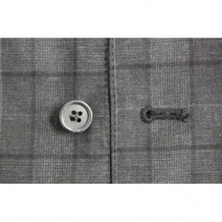 Gilet gilet formale a quadretti grigio - IT48 - M