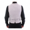 Gilet formale con gilet in misto seta beige - IT46 - S