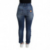 Jeans in cotone con pantaloni skinny decorati blu - IT36 - XS