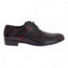 Scarpe formali eleganti in pelle bordeaux nera - EU39.5/US6.5