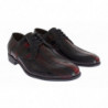 Scarpe formali eleganti in pelle bordeaux nera - EU39.5/US6.5