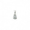 Pendente in argento 925 con incastonato Diamanti Artificiali