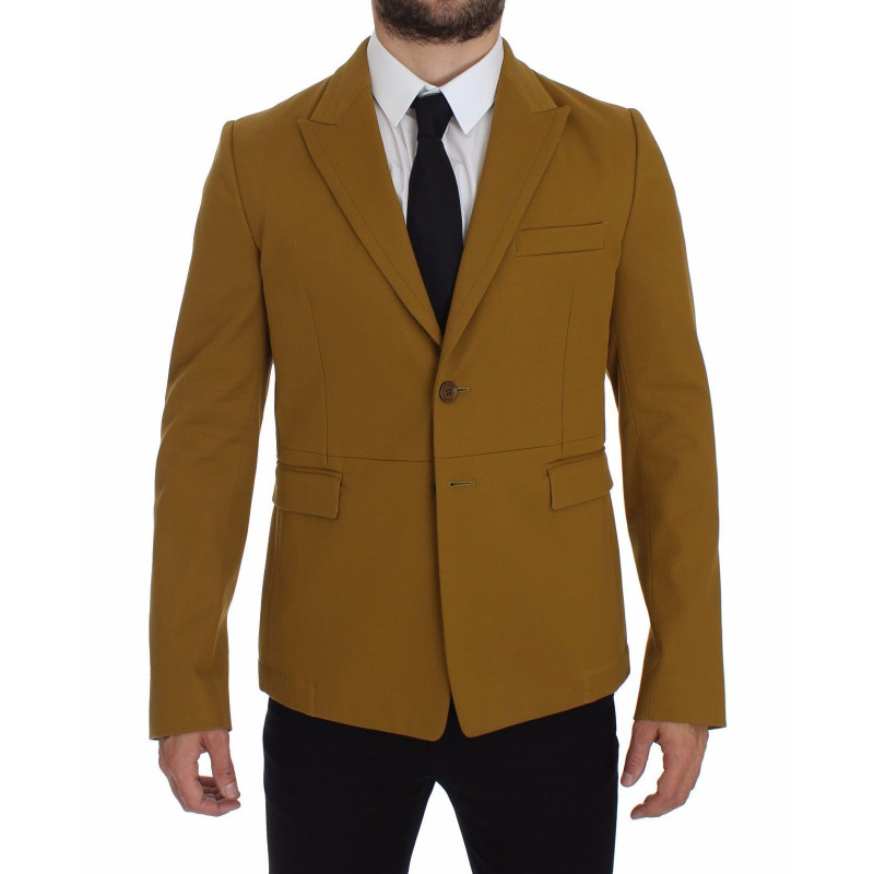 Blazer in cotone elasticizzato giallo - IT46 - S