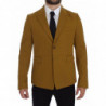 Blazer in cotone elasticizzato giallo - IT46 - S