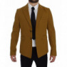 Blazer in cotone elasticizzato giallo - IT46 - S