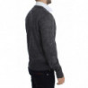 Maglione cardigan con bottoni in lana grigia - IT50 - L