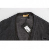 Maglione cardigan con bottoni in lana grigia - IT50 - L