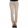 Jeans slim fit in cotone elasticizzato lavaggio beige - W26