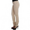 Jeans slim fit in cotone elasticizzato lavaggio beige - W26