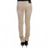 Jeans slim fit in cotone elasticizzato lavaggio beige - W26