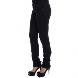 Jeans skinny slim fit in cotone elasticizzato nero - W29