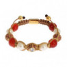 Bracciale in argento 925 con perla corniola CZ - S