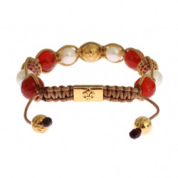 Bracciale in argento 925 con perla corniola CZ - S