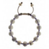 Bracciale in argento 925 con howlite viola CZ - S