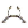 Bracciale in argento 925 con howlite viola CZ - S