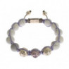 Bracciale in argento 925 con howlite viola CZ - S